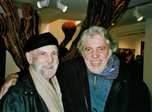 Krajcberg (à esquerda) e o compositor Pierre Barouh(Foto : DR)
