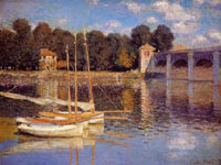 Monet pintou sete vezes a ponte de Argenteuil, uma das paisagens preferidas do artista.  Foto: DR