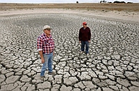 A seca de 2006 na Austrália foi a pior da história da Oceania, que já é o continente mais seco do planeta.
  Foto: AFP