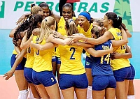 A seleção brasileira de vôlei feminino é o time com melhor aproveitamento nesses Jogos de Pequim, com vitórias por três sets a zero nas seis partidas que disputou até agora. Foto:Reuters