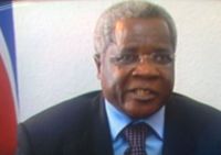 Afonso Dhlakama, líder da RENAMO, principal partido da oposição em Moçambique.  Foto : RFI / Carlos Jossia