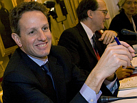 O secretário do Tesouro dos Estados Unidos, Tim Geithner, defendeu o livre comércio em Roma.  Foto: Reuters