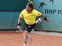 O gaúcho Marcos Daniel, durante sua estreia em Roland Garros. Foto: Elcio Ramalho/RFI