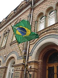 Sede da Embaixada do Brasil em Moscou que trabalha para o país diversificar sua presença no mercado russo e diversificar a pauta de exportações baseadas ainda nos produtos agrícolas.  Foto: Elcio Ramalho/RFI