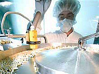 Preparação do Tamiflu nos laboratórios Roche.Foto: Reuters
