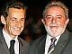 Lula e Sarkozy em Brasília. Foto: Reuters