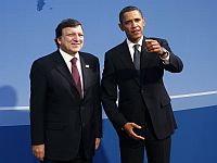 O presidente da Comissão Europeia, José Manuel Durão Barroso, e o presidente dos EUA, Barack Obama. Foto: Reuters