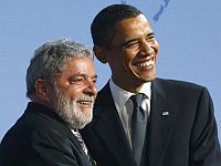 Os presidentes Lula e Obama. Para Lula, as conclusões da cúpula mostram que "o mundo está caminhando para uma nova ordem econômica". Foto: Reuters