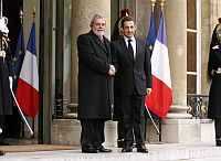 Lula e Sarkozy durante encontro em Paris.Foto: Reuters