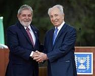 Os presidentes Lula, do Brasil e Shimon Peres, de Israel. Foto: Reuters