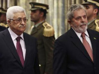 O presidente Lula e o presidente palestino Mahmoud Abbas Foto: Reuters