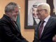 O presidente Lula com o presidente palestino Mahmoud Abbas Foto: Reuters