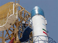 2008年八月十七日，伊朗成功发射“使者”号火箭.( Photo : AFP )