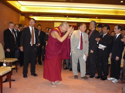 达赖喇嘛会晤旅法华人Paris06062009(RFI)