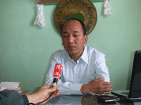 藏青会会长次汪仁增在印度达兰萨拉２００９年１０月接受法广专访．（图片：法广中文部）