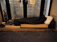 Die Zahl der Obdachlosen in Frankreich wird auf 100 000 geschätzt.(Foto: AFP)