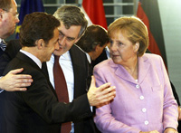 Bundeskanzlerin Angela Merkel und Frankreichs Präsident Nicolas Sarkozy(Reuters)