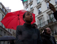 Marie Ndiaye am 2. November 2009.(Photo : Elisabeth Bouvet/RFI)