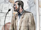 Court sketch of Rachid Ramda(Photo: AFP)