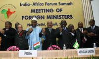Trade summit between India and Africa opens in  New Delhi.(Photo : AFP)