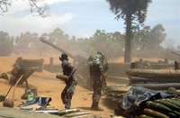 Sri Lanka fires on Tamil Tigers(Photo: AFP)