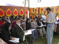 Observers being trained for Afghanistan's presidential election, 2004(Photo: Tony Cross)