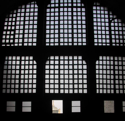 A finely crafted window in Aya Sofia on Istanbul's European side (Photo: Tony Cross)