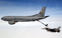 Refueling planes like this KC-135 Stratotanker will be replaced by a fleet produced by the Northrop/EADS partnership.Photo: US Air Force