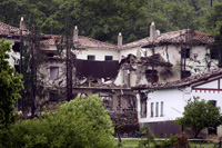 The civil guard barracks in Legutiano after the attack(Photo: Reuters)