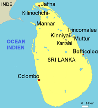 Map of Sri Lanka(Map: Geoatlas/RFI)