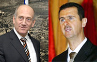 Israeli Prime Minister Ehud Olmert (l) and Syrian Presient Bashar al-Assad(Photos: Reuters)