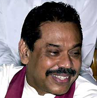 President Mahinda Rajapakse. (Photo: AFP)