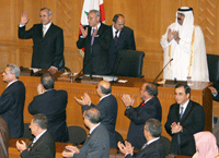 Michel Sleiman's swearing-in ceremony in Beirut(Photo : Reuters)