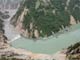 An aerial view of the Tangjiashan lake on 1 June 2008(Photo: Reuters)