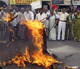 Protestors burn an effigy of India's Prime Minister Manmohan Singh(Photo: Reuters) 