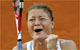 Dinara Safina celebrates after defeating Maria Sharapova.(Photo: Reuters)