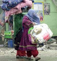 Afghan woman forced from her home in Kabul(Photo: AFP)