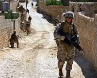 Marines patrol Haditha, April 2006(Photo: AFP)