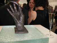 A bronze mould of Mandela's hand, one of seven items on auctionPhoto: Daniel Brown