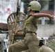 Indian police throw stones back toward protestors in Srinagar(Photo: Reuters)