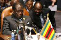 Zimbabwe President Robert Mugabe listens to speeches at the African Union summit(Credit: Reuters)