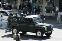 Police raid MDC headquarters on Monday(Photo: Reuters)