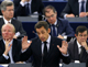 Sarkozy speaks at the EU parliament (Photo: Reuters)