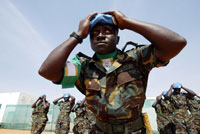 African Union troops change into UN blue berets in Darfur (File photo: Reuters)