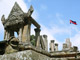 A Cambodian flag flies on the Preah Vihear temple(Photo: Reuters)