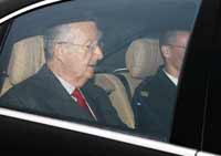 King Albert II arrives at the Laeken Palace in Brussels (Photo: Reuters)