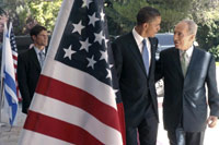 Obama meets Israeli President Shimon Peres (Photo: Reuters)