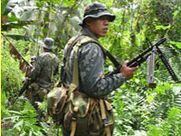 Marines patrol the southern Philippines.Photo: S Farcis/RFI