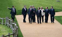 Sarkozy with other G8 leaders in Japan(Credit: Reuters)