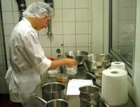Sarah Tyler prepares ingredients(Photo: S Elzas)